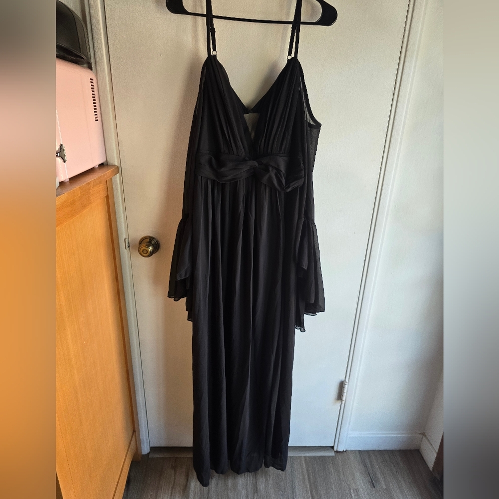 Unithorse Elegant Black Maxi Dress 0XL NWOT - Picture 2 of 8